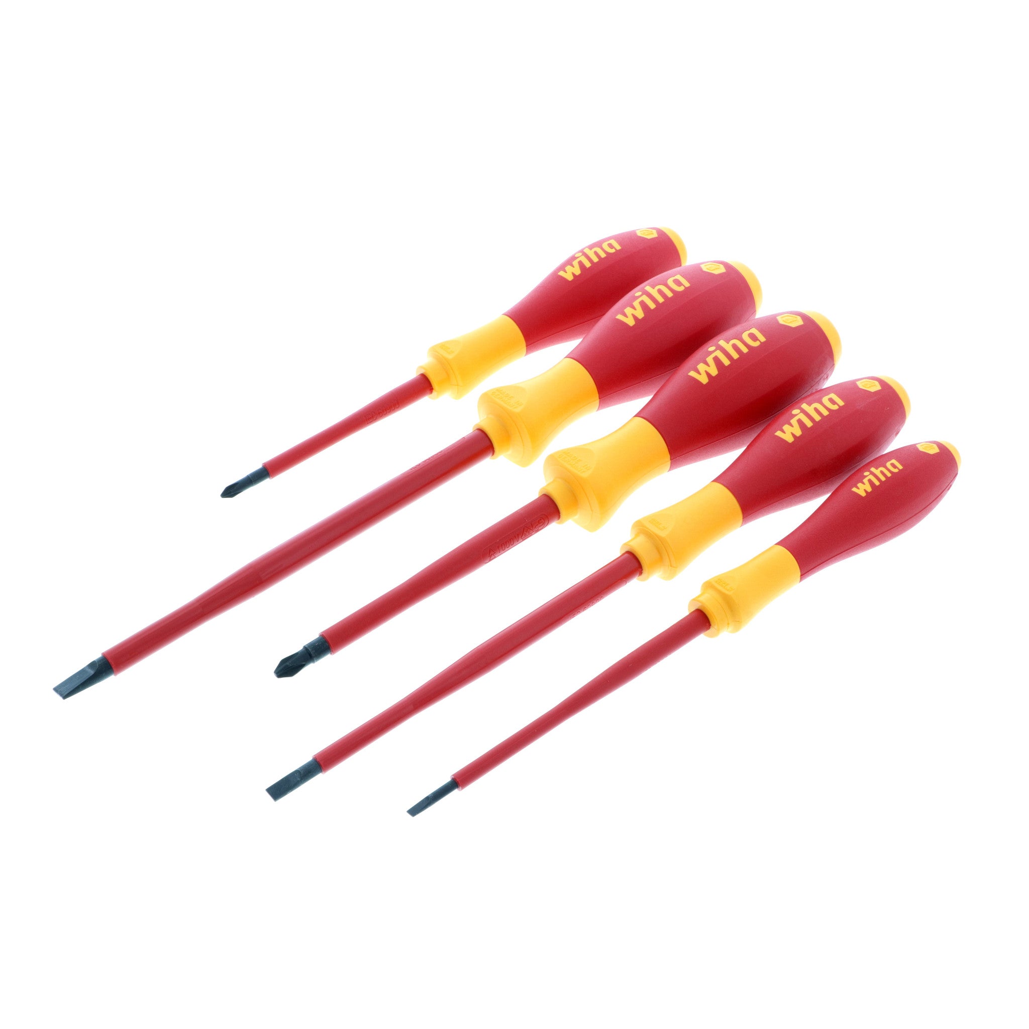 Wiha 10891 Interchangeable Blade Screwdriver Set, Slotted and Phillips, ESD  Safe, 4 Piece - Screwdriver Canvas Roll Up 