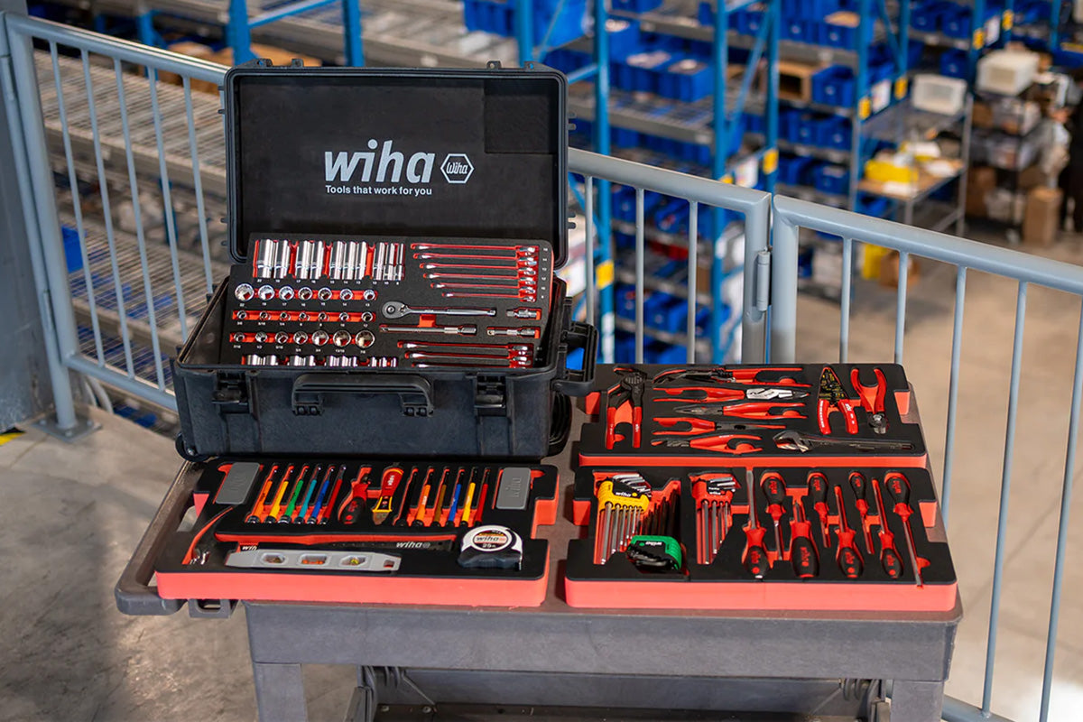 Wiha 63 Piece Wiha Redstripe Tech Pac Contractor Tool Kit (91862)