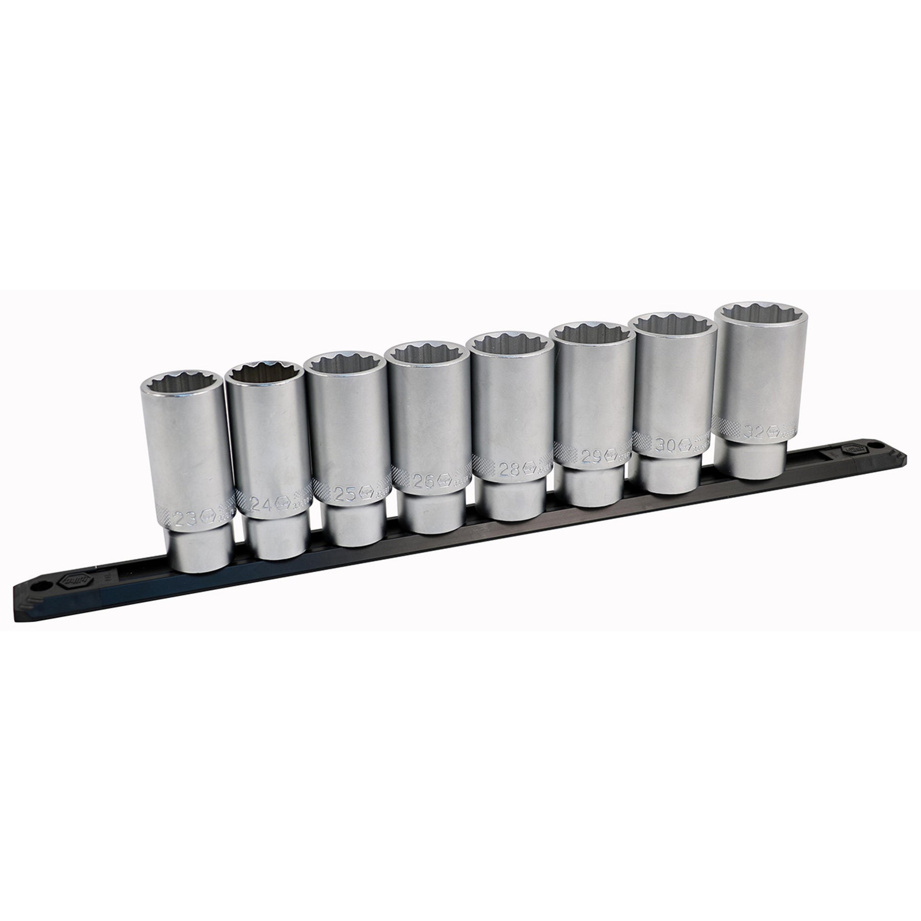 25 Piece 1/2" Drive Deep Socket Set - Metric