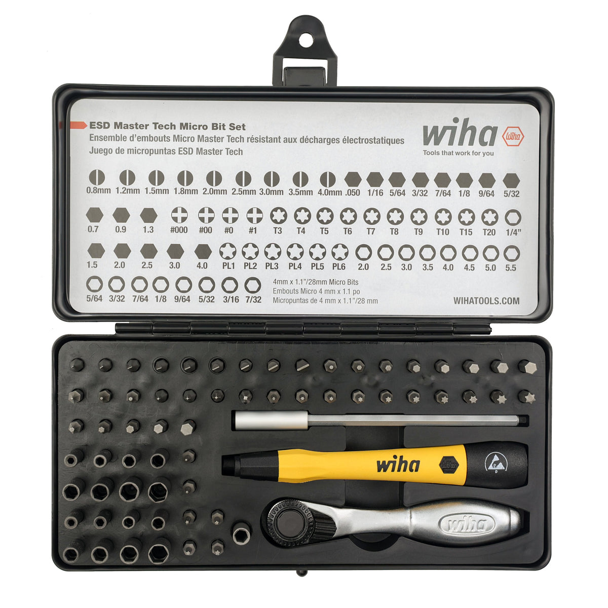 45153 Wiha Tools, Kit de herramientas Wiha Tools, Bolsa de 26 piezas, para  electricistas, aprobado VDE, 243-6320