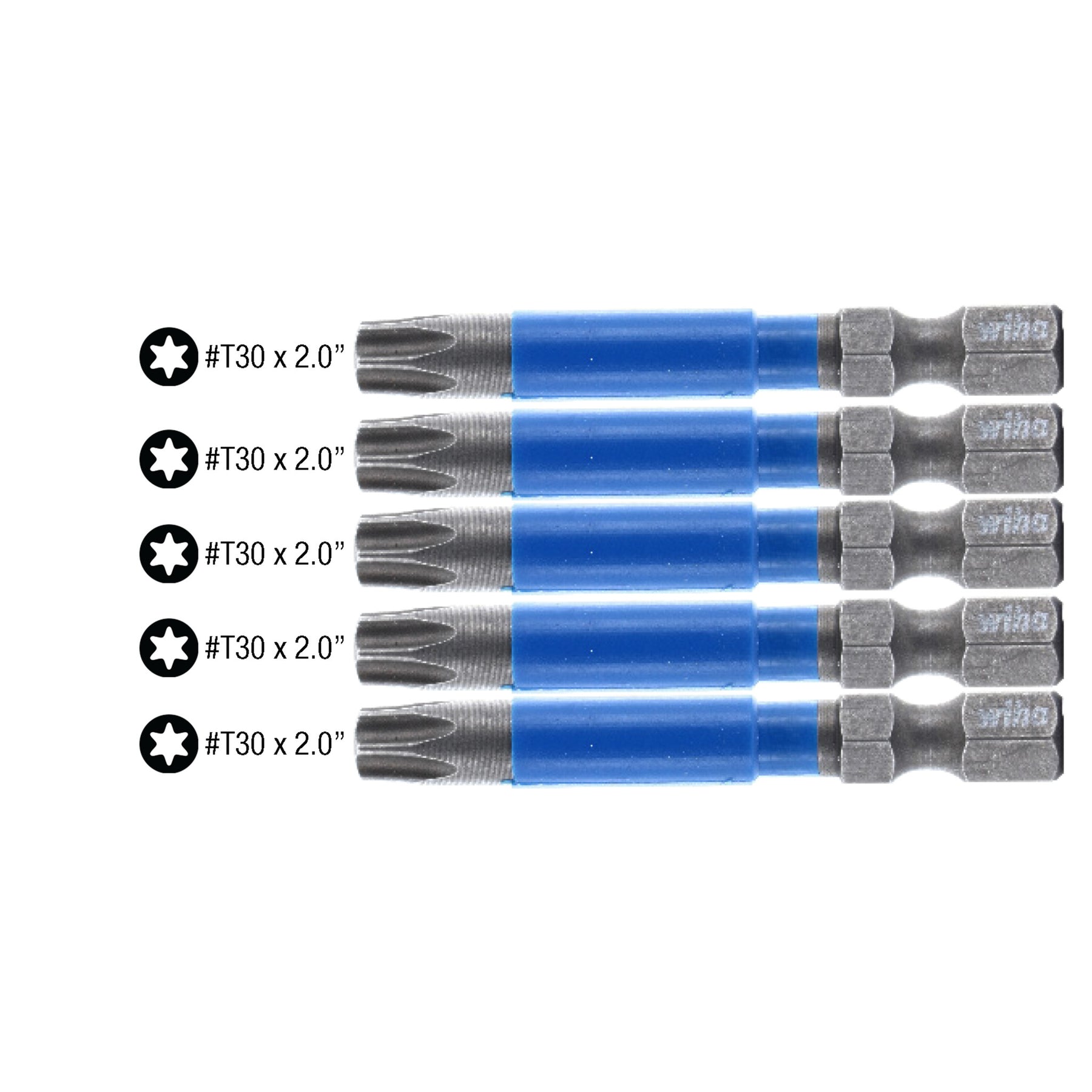 TerminatorBlue Impact Bit Torx T30 - 2 Inch - 5 Pack