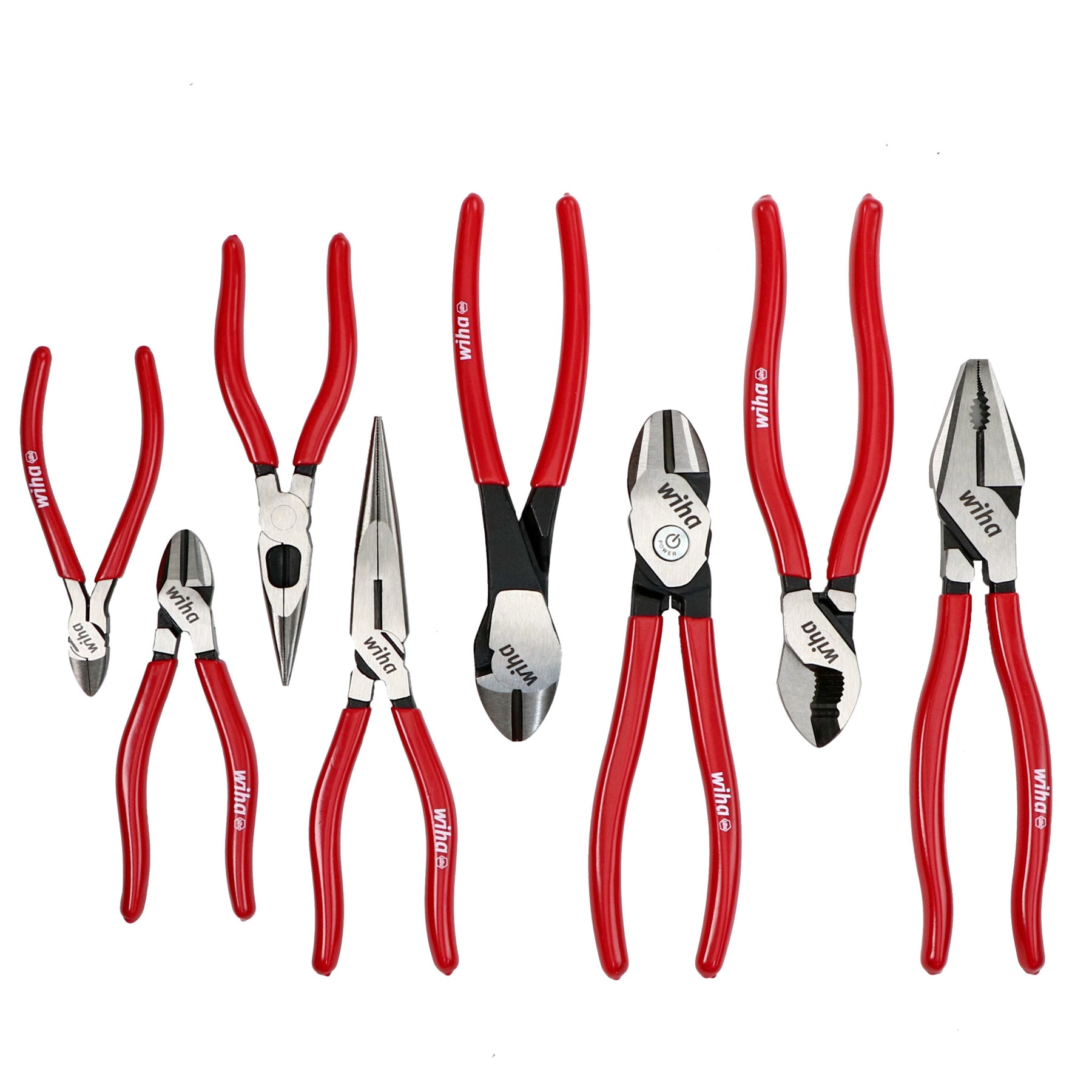 Wiha 34682 - 8 Piece Classic Grip Pliers and Cutters Tray Set