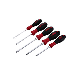 Wiha 53096 6 Piece SoftFinish XHeavy Duty Slotted and Phillips Screwdriver Set