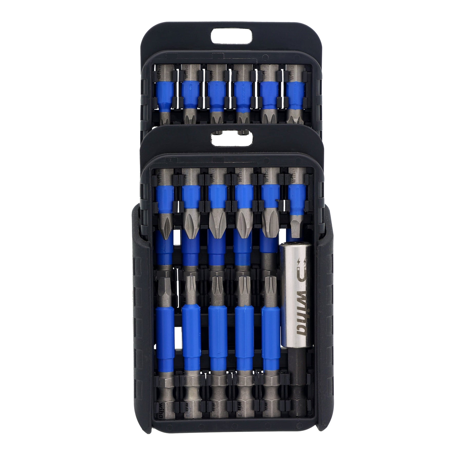 24 Piece TerminatorBlue Impact Driver Bit Set with Belt Clip