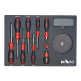 Wiha 91851 45 Piece Knife Maintenance Magnetic Workstation Tray Set