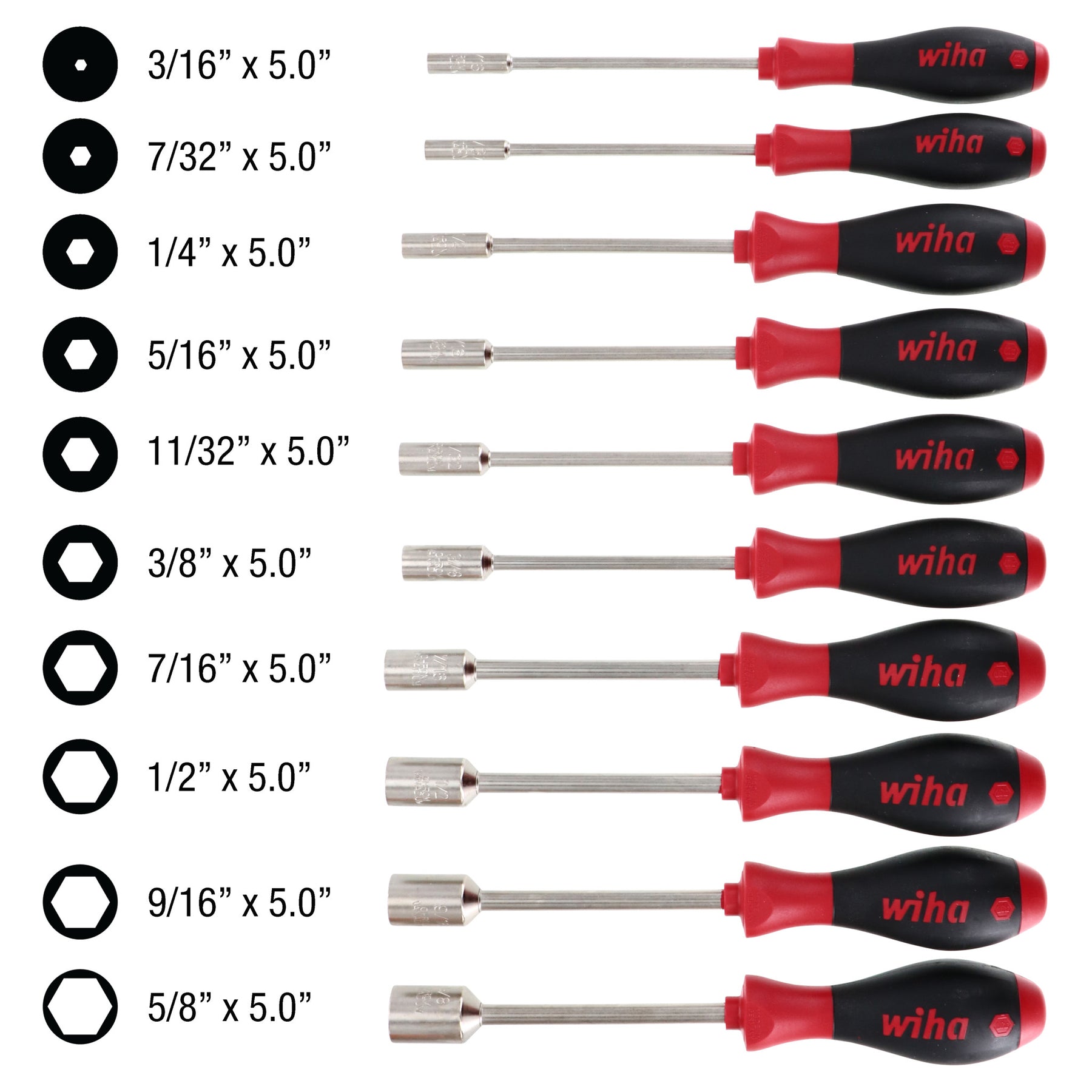 10 Piece SoftFinish Nut Driver Set - Inch