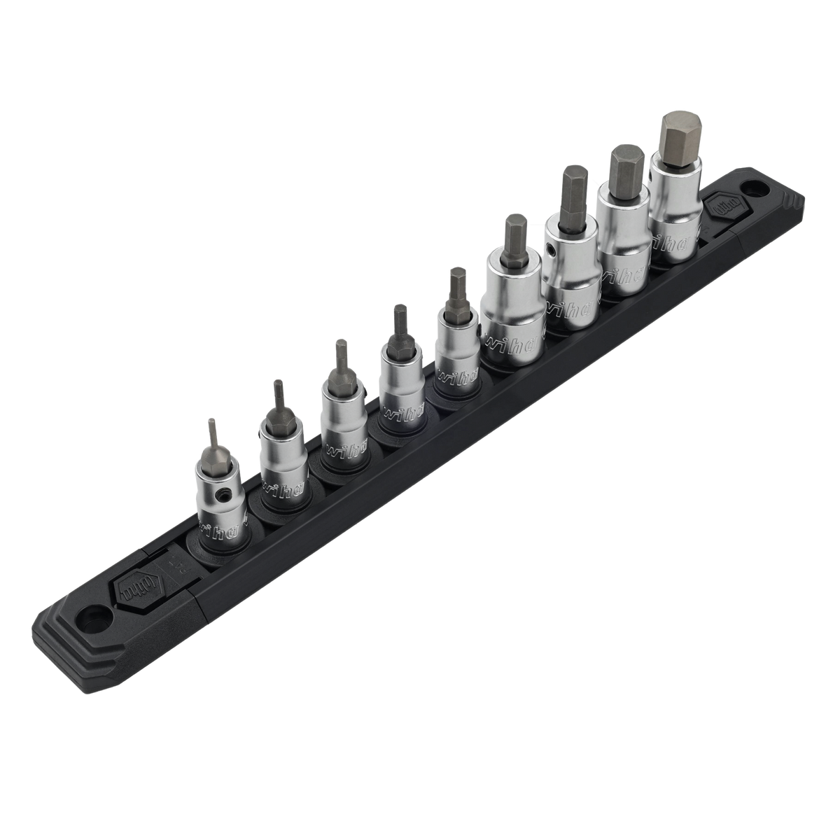 9 Piece Hex Bit Socket Set - Metric