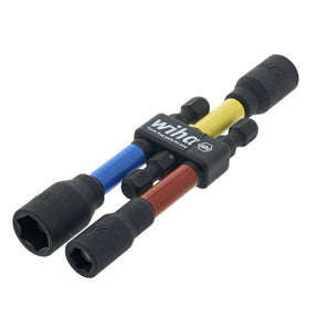 3 Piece Color Coded Magnetic Nut Setter SAE Set 3"