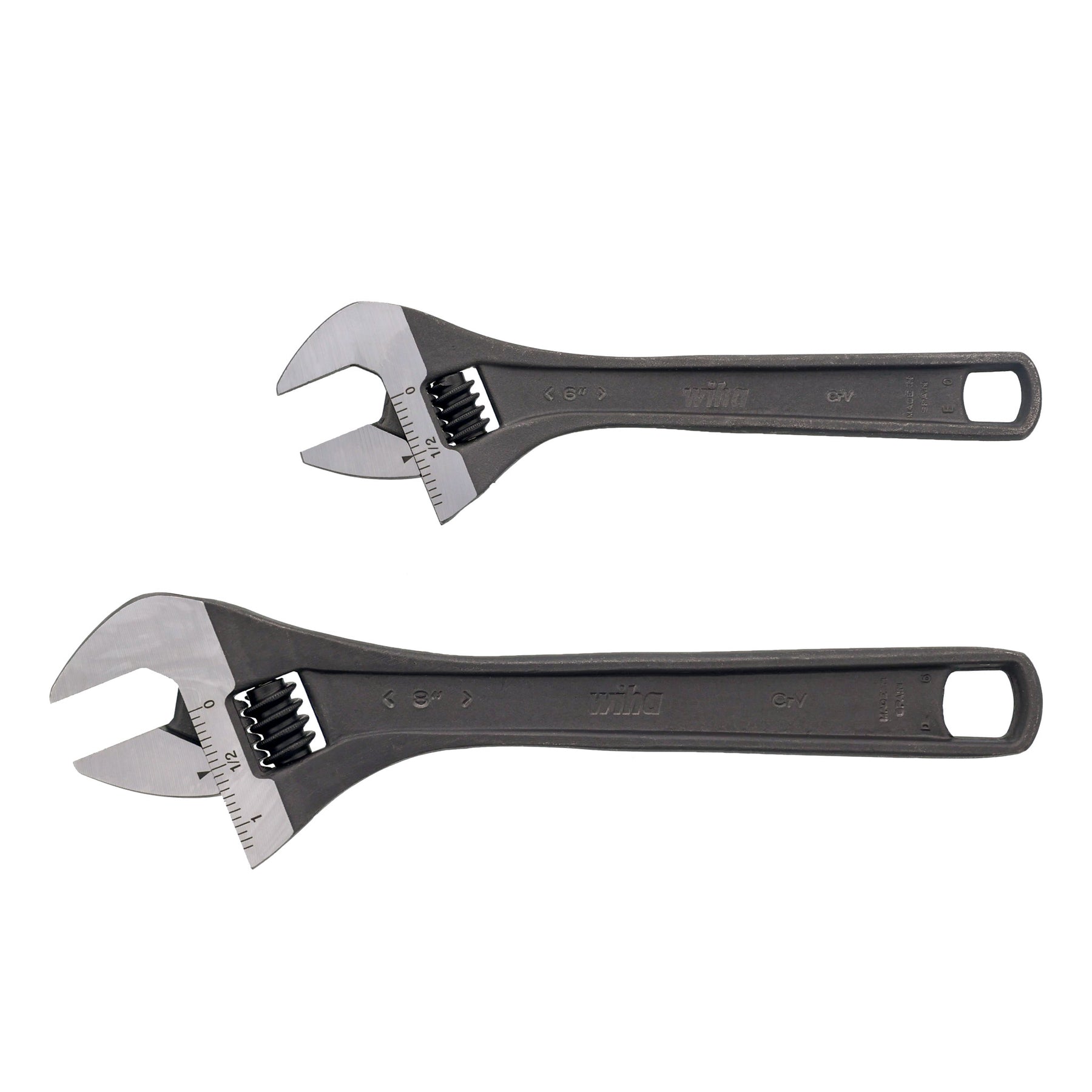 Wiha 76281 2 Piece Adjustable Wrench Set