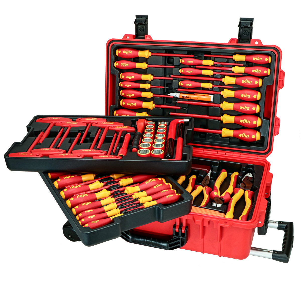 43465 Wiha Tools, Kit de herramientas Wiha Tools, Bolsa de 32 piezas, para  electricistas, aprobado VDE, 227-2043