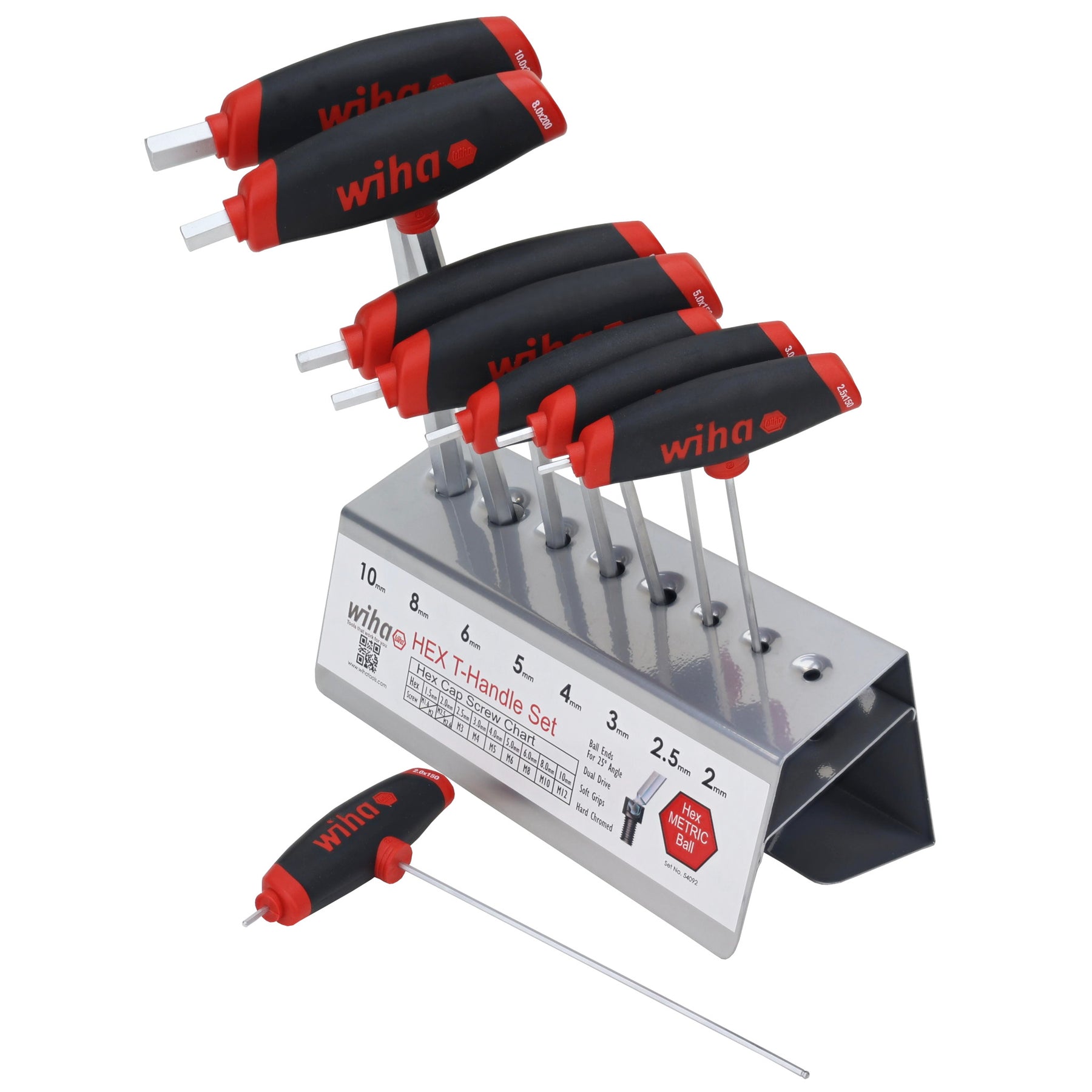 8 Piece SoftGrip Dual Drive Metric T-Handle Set