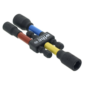 3 Piece Color Coded Magnetic Nut Setter SAE Set 3"