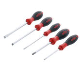 5 Piece SoftFinish Slotted and Phillips Screwdriver Set