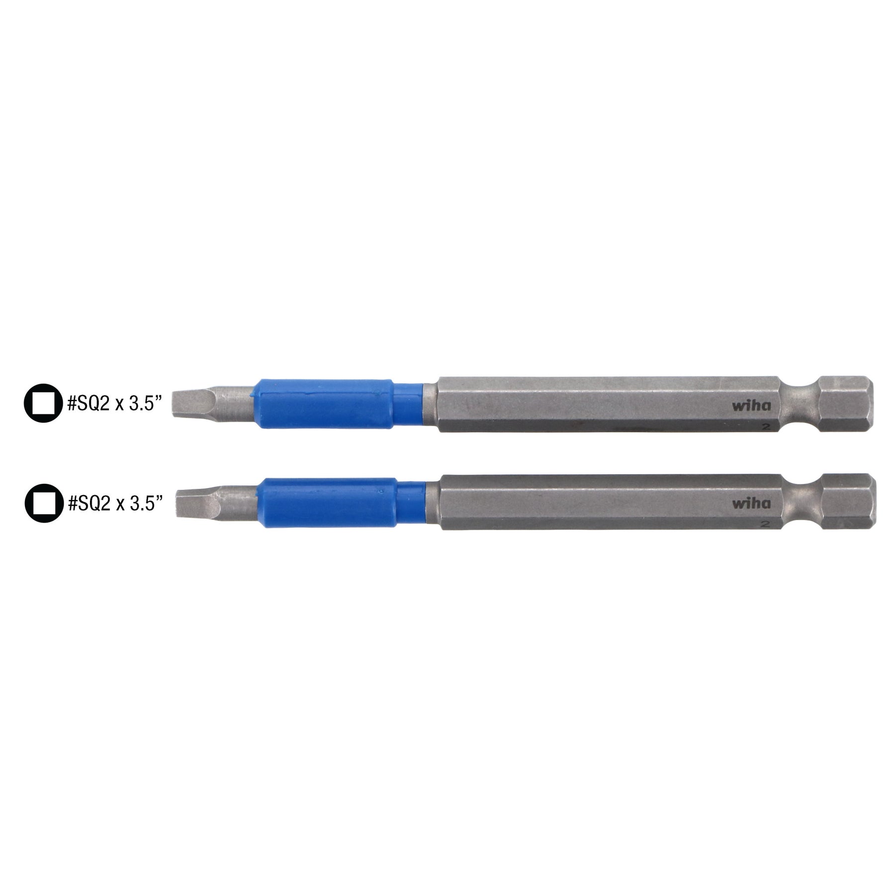 TerminatorBlue Impact Bit  Square #2 - 3.5 Inch - 2 Pack