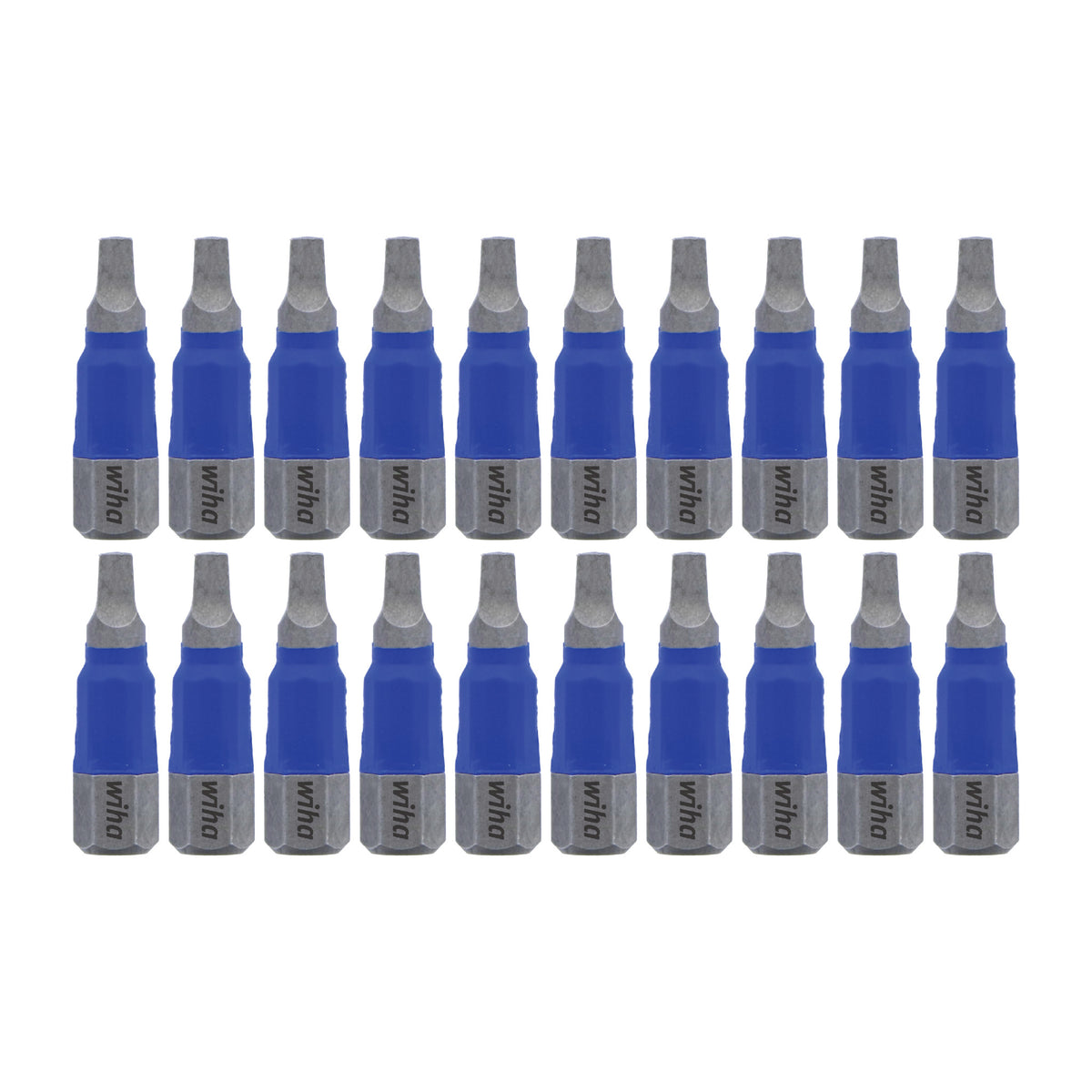 Wiha 70065 TerminatorBlue Impact Bit Square #2 - 1 Inch - 20 Pack