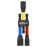 Wiha 70489 3 Piece Color Coded Magnetic Nut Setter SAE Set 3"