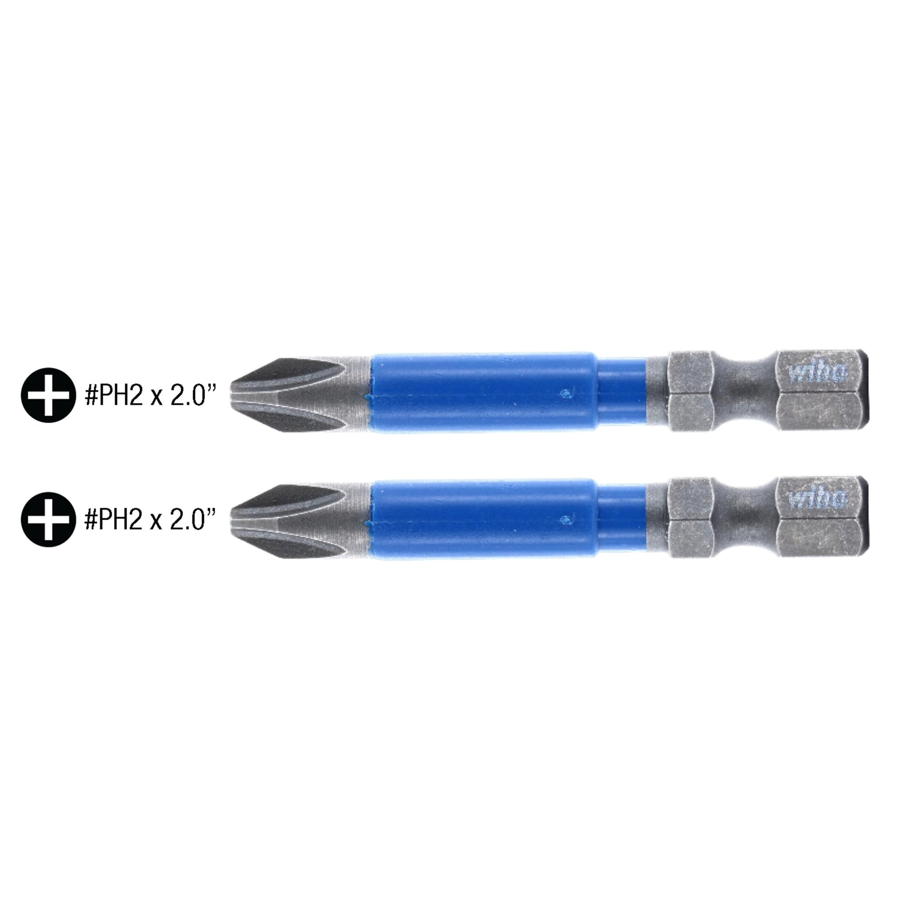 TerminatorBlue Impact Bit Phillips #2 - 2 Inch - 2 Pack