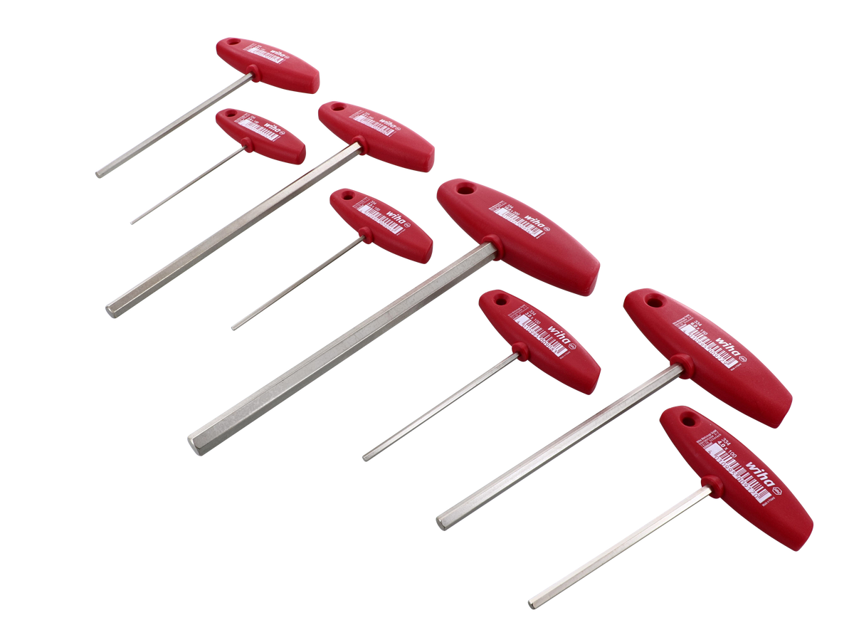 8 Piece Classic Grip Hex Metric T-Handle Set