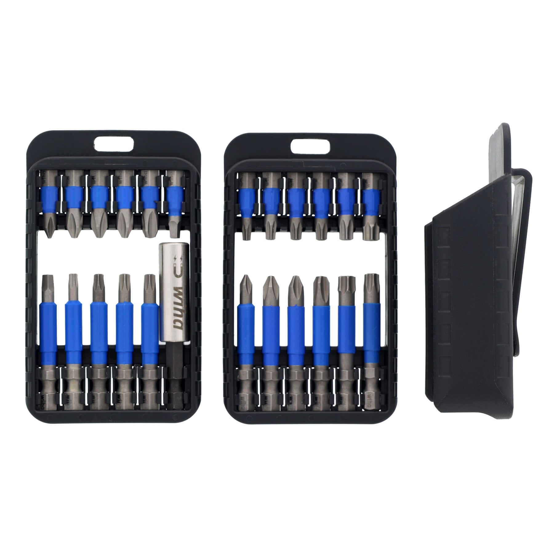 24 Piece TerminatorBlue Impact Driver Bit Set with Belt Clip