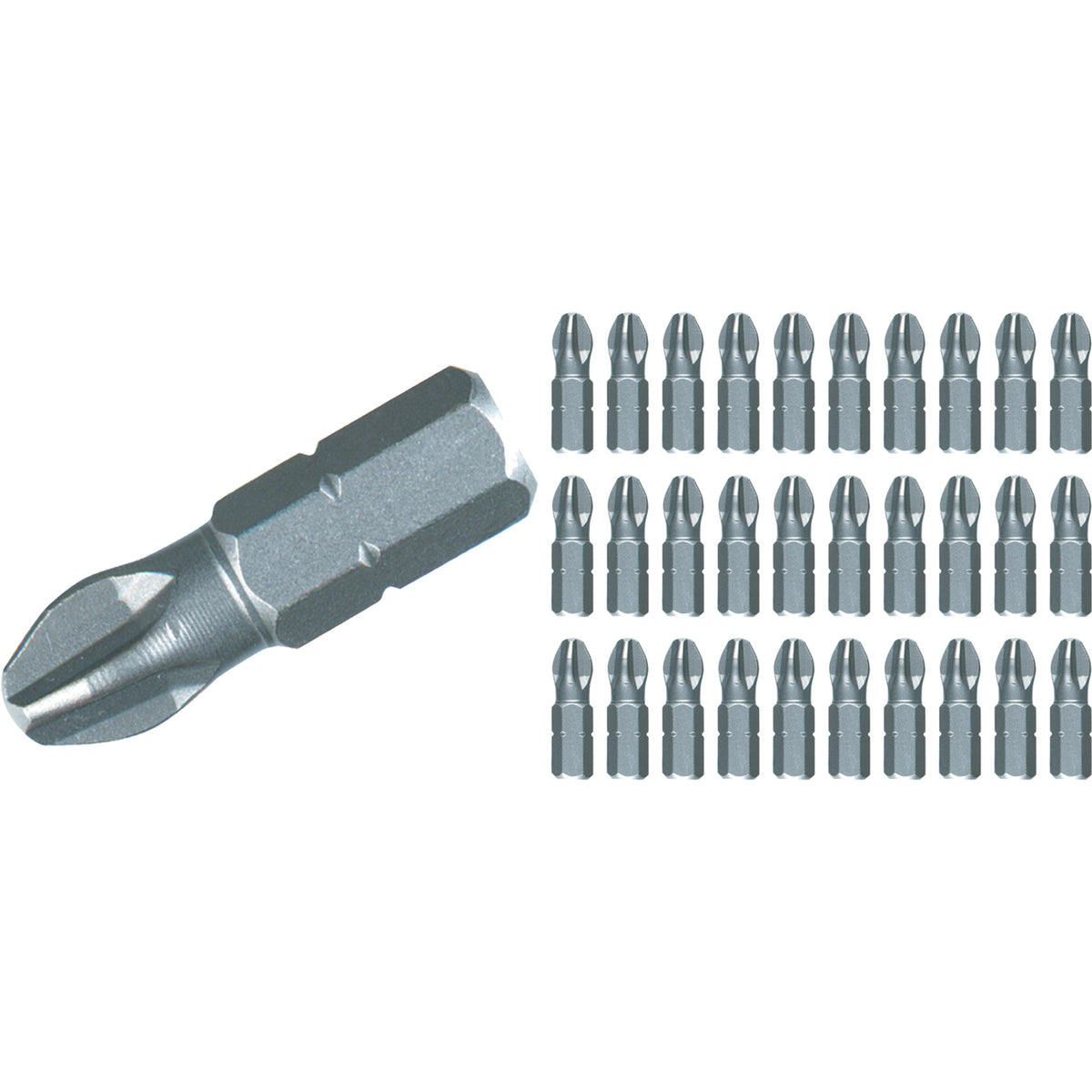 Wiha 72519 Phillips Contractor Bit #0 x 25mm - 30 Pack