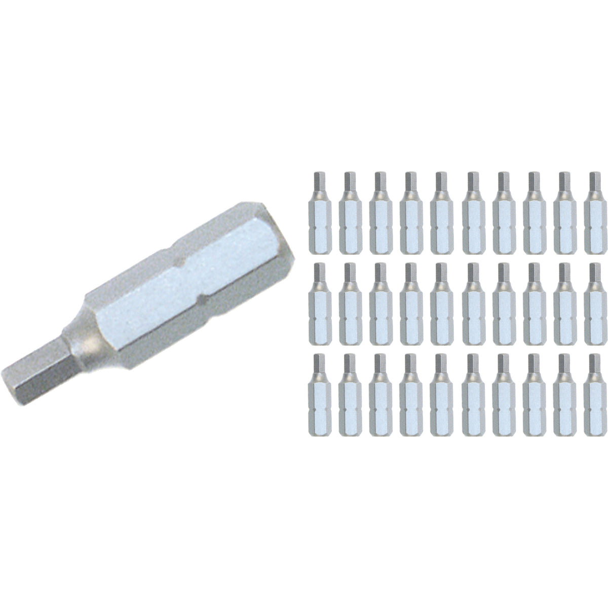 Wiha 72582 Hex Contractor Insert Bit 2.0mm x 25mm - 30 Pack