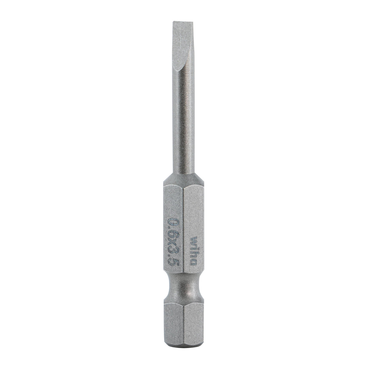 Wiha 74006 Slotted Bit 3.5 - 50mm -  10 Pack