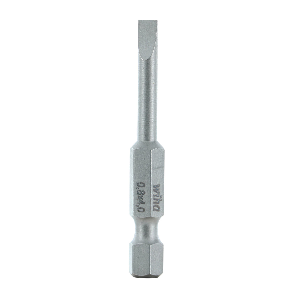 Wiha 74010 Slotted Bit 4.0 x .8 - 50mm -  10 Pack