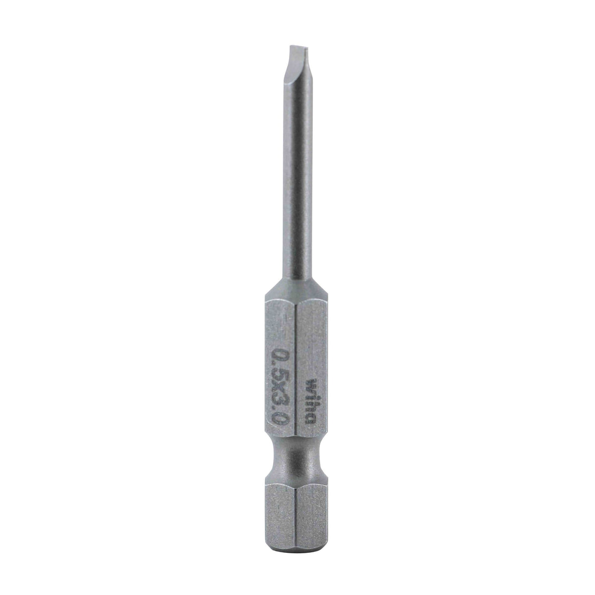 Wiha 74003 Slotted Bit 3.0 - 50mm -  10 Pack