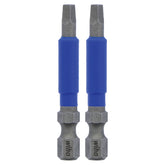 Wiha 70225 TerminatorBlue Impact Bit Square #2 - 2 Inch - 2 Pack