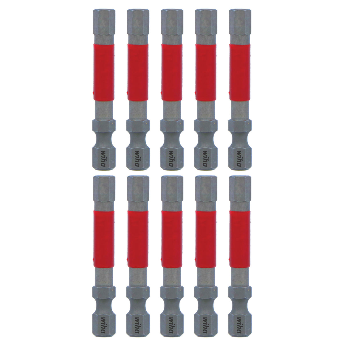 Wiha 76566 MaxxTor Impact Power Bit Hex 6.0mm x 49mm - 10 Pack