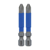 Wiha 70202 TerminatorBlue Impact Bit Phillips #2 - 2 Inch - 2 Pack