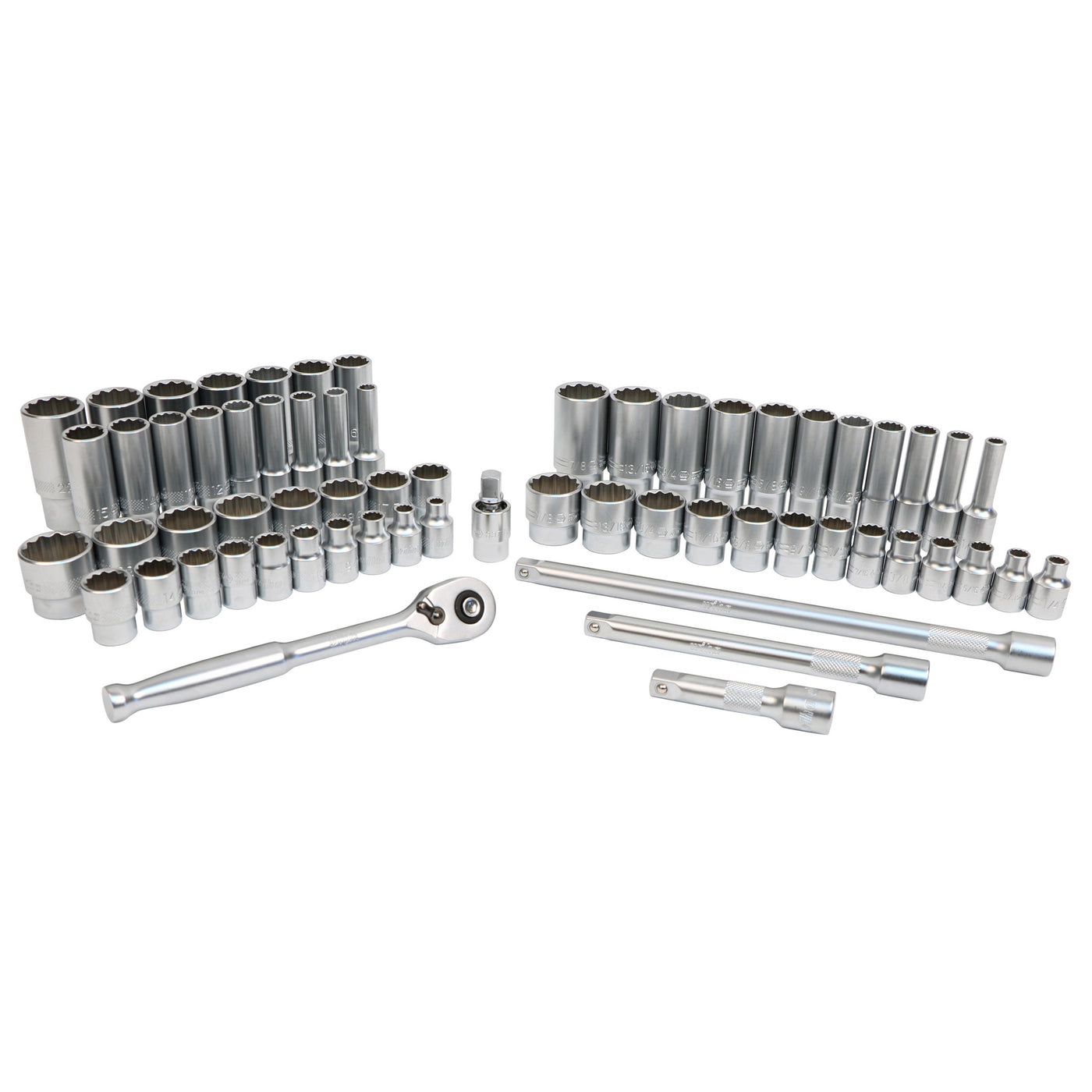 Wiha 33799 63-Piece 3/8” Drive MM and SAE Socket Set