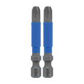 Wiha 70203 TerminatorBlue Impact Bit Phillips #3 - 2 Inch - 2 Pack