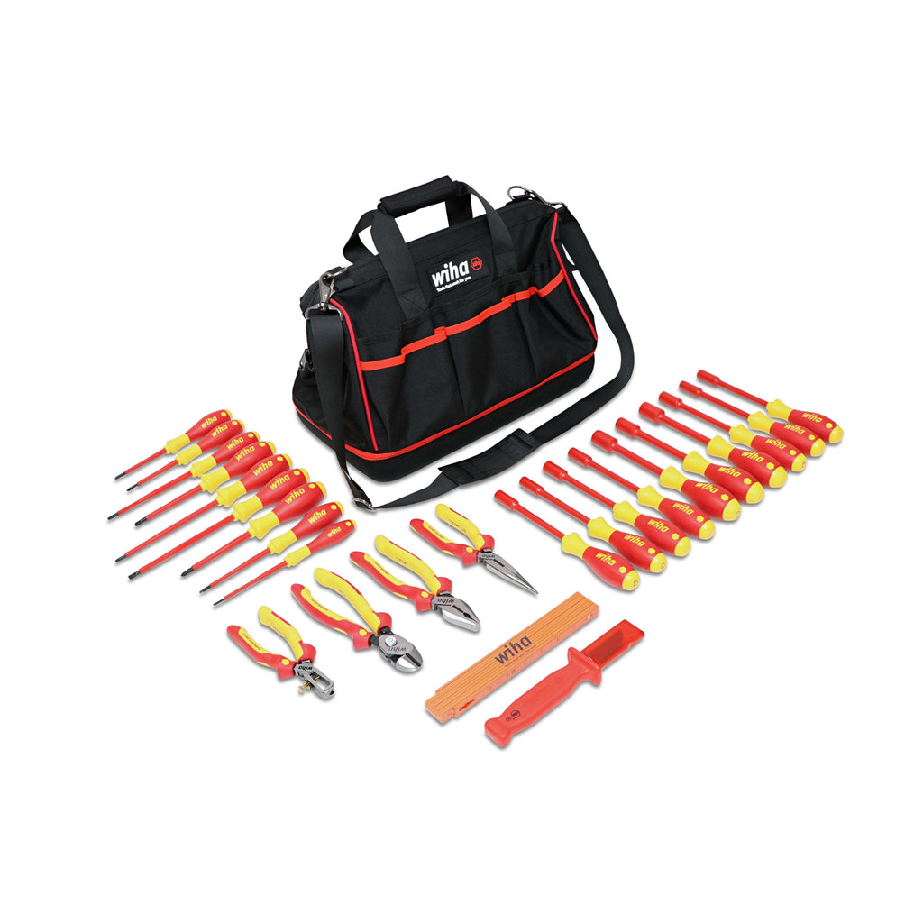 Wiha 32080 Insulated SoftFinish Screwdriver Tray Set, 10-Piece